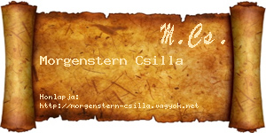 Morgenstern Csilla névjegykártya